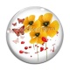 Cabochon Verre - coquelicot