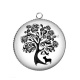 Pendentif Cabochon Argent - arbre de vie