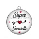 Pendentif Cabochon Argent - super s?urette