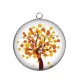 Pendentif Cabochon Argent - arbre de vie