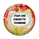 Cabochon Verre - pour une chouette frangine