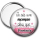 Miroir de poche - je suis une maman plus que parfaite