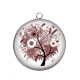 Pendentif Cabochon Argent - arbre de vie