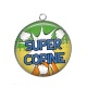 Pendentif Cabochon Argent - super copine