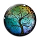 Cabochon Verre - arbre de vie