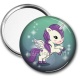 Miroir de poche - licorne