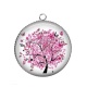 Pendentif Cabochon Argent - arbre de vie