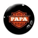 Cabochon Verre - je suis un papa motard