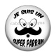 Cabochon Résine - je suis un super parrain