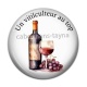 Cabochon Résine - un viticulteur au top