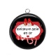 Pendentif Cabochon Argent - Meilleure amie en or