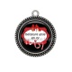 Pendentif Cabochon Argent - Meilleure amie en or