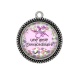 Pendentif Cabochon Argent - Une amie extraordinaire