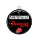 Pendentif Cabochon Argent - super pompier