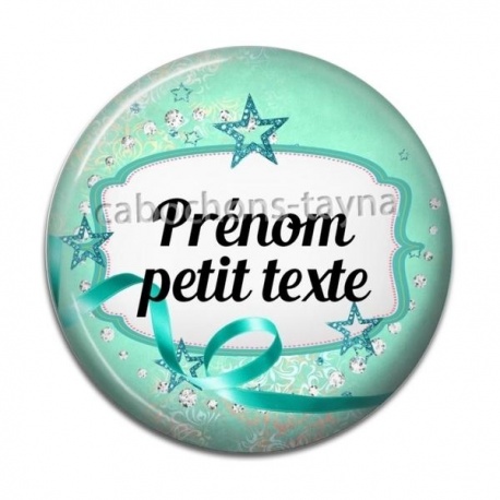 Cabochon Résine - votre prénom - Petit texte