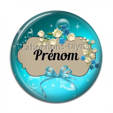 Cabochon Résine - votre prénom