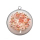 Pendentif Cabochon Argent - arbre de vie