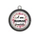 Pendentif Cabochon Argent - a une maman formidable
