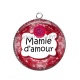Pendentif Cabochon Argent - mamie d'amour