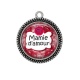 Pendentif Cabochon Argent - mamie d'amour