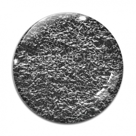 Cabochon Verre - fond papier argenté