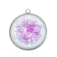 Pendentif Cabochon Argent - arbre de vie