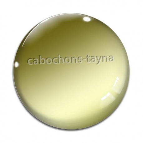 Cabochon Verre - fond dorer
