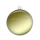 Pendentif Cabochon Argent - fond dorer