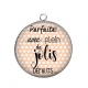 Pendentif Cabochon Argent - parfaite avec plein de jolis défauts