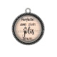 Pendentif Cabochon Argent - parfaite avec plein de jolis défauts