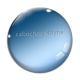 Cabochon Verre - fond uni bleu