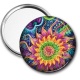 Miroir de poche - spirale fleur