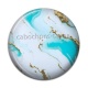 Cabochon Résine - fond marbre bleu