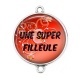 Connecteur Cabochon Argent - super filleule