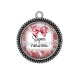Pendentif Cabochon Argent - super nounou