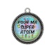 Pendentif Cabochon Argent - pour ma super atsem