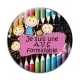 Cabochon Verre - je suis une avs qui déchire