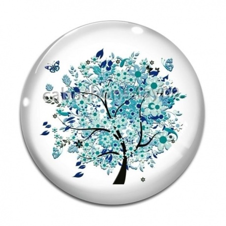 Cabochon Verre - arbre de vie