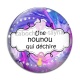 Cabochon Verre - une nounou qui déchire