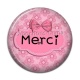 Cabochon Résine - merci