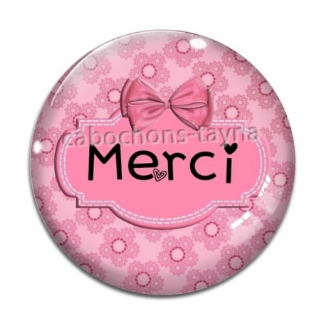 Cabochon Verre - merci