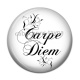 Cabochon Résine - carpe diem 