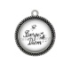 Pendentif Cabochon Argent - carpe diem 