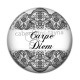 Cabochon Résine - carpe diem 