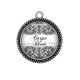 Pendentif Cabochon Argent - carpe diem 