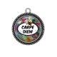 Pendentif Cabochon Argent - carpe diem 