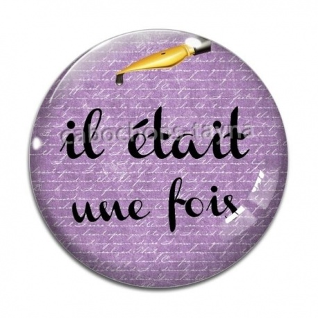Cabochon Verre - il etait une fois