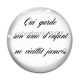 Cabochon Verre - qui garde son âme d'enfant ne vieillit jamais