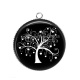 Pendentif Cabochon Argent - arbre de vie