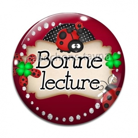 Cabochon Verre - bonne lecture